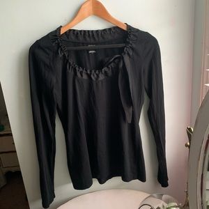 Loft black long sleeve shirt